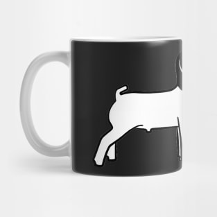 Market Goat Silhouette - NOT FOR RESALE WITHOUT PERMISSION Mug